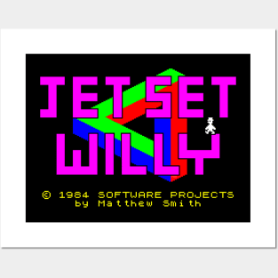 Jet Set Willy Title Screen - ZX Spectrum Legend Posters and Art